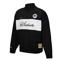 MLB Seattle Mariners Cooperstown Collection Quarter-Zip Pullover Top