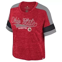 NCAA Ohio State Buckeyes Color Block Scoop Neck T-Shirt