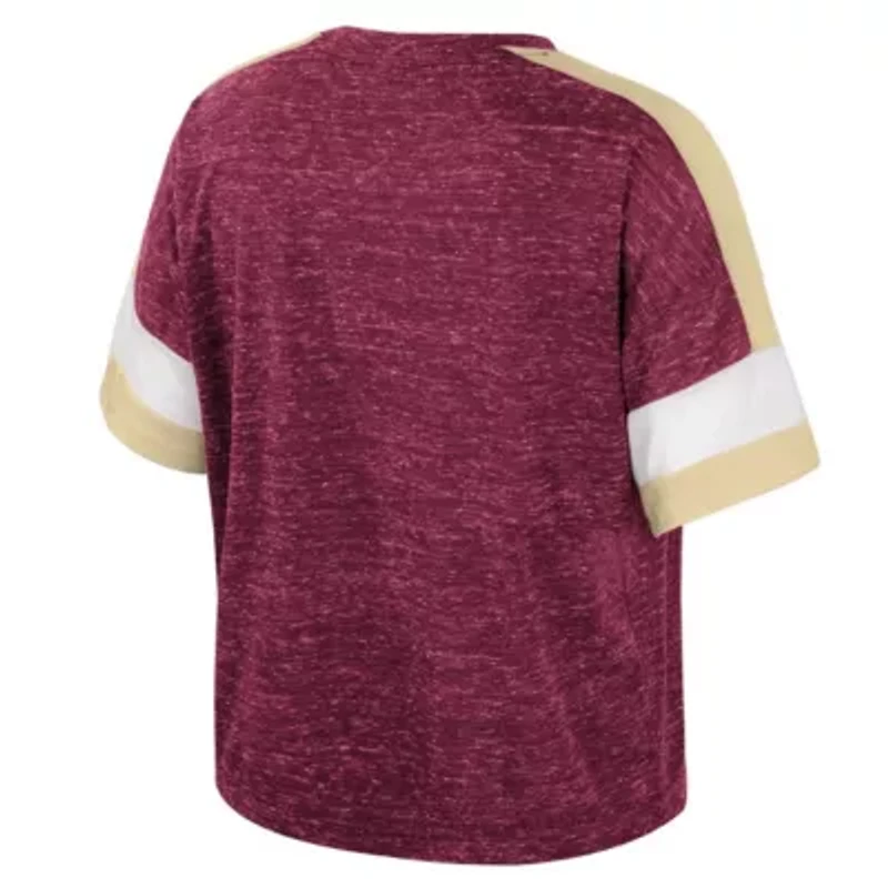 NCAA Florida State Seminoles Color Block Scoop Neck T-Shirt