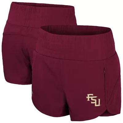 NCAA Florida State Seminoles Stop By Smocked High Waist Shorts