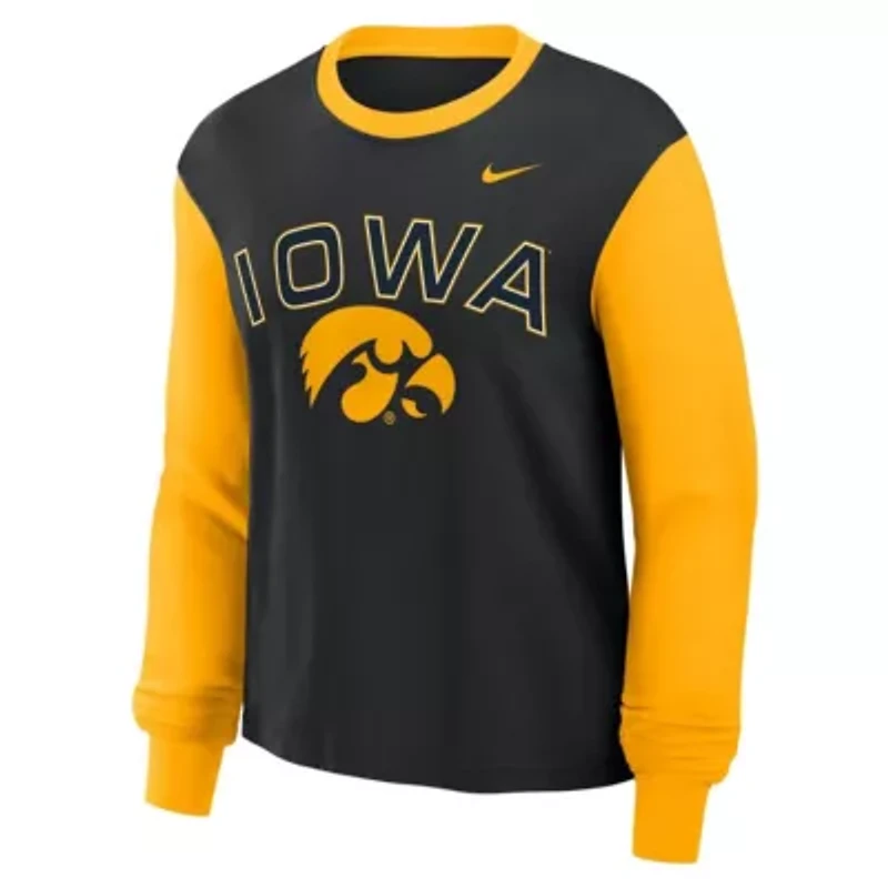 NCAA Nike Iowa Hawkeyes Boxy Long Sleeve T-Shirt