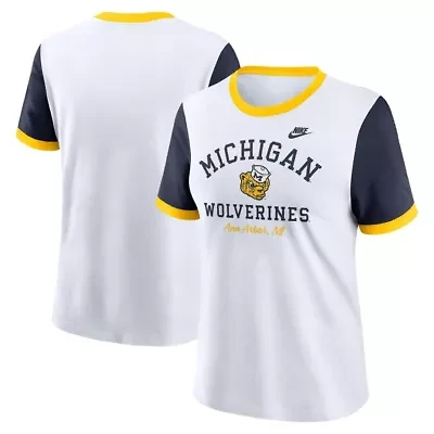 NCAA Nike Michigan Wolverines Legacy Fundamental Expression Tri-Blend T-Shirt
