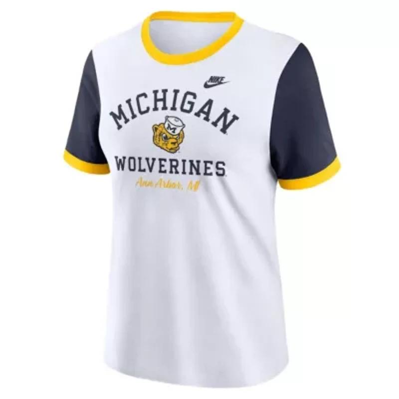 NCAA Nike Michigan Wolverines Legacy Fundamental Expression Tri-Blend T-Shirt