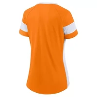 NCAA Fanatics Tennessee Volunteers Unmasked Hero Block Party Athena Lace-Up Top