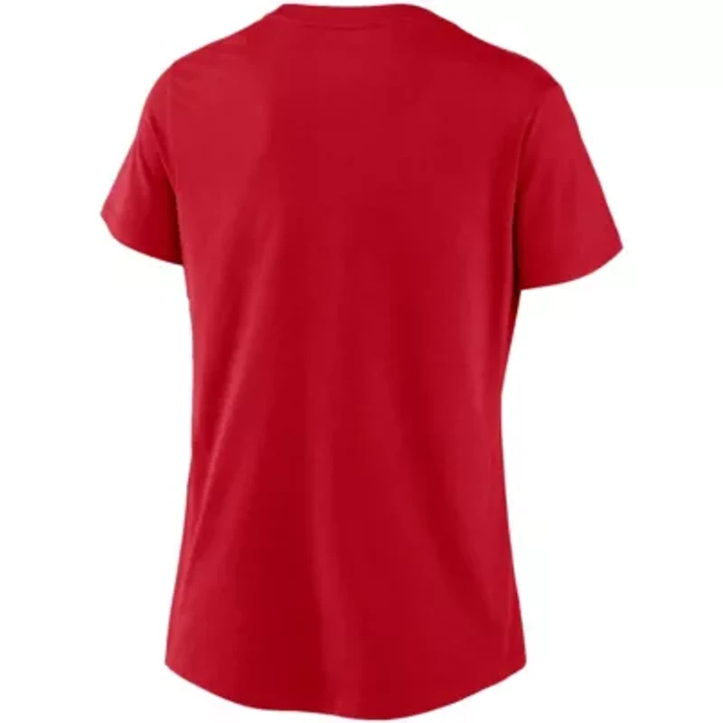 MLB Nike Washington Nationals Local Team Tri-Blend V-Neck T-Shirt