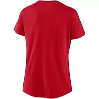 MLB Nike Washington Nationals Local Team Tri-Blend V-Neck T-Shirt