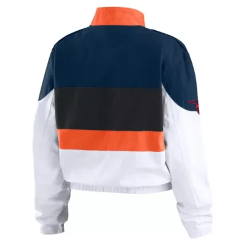 MLB Orange/White Houston Astros Racing Full-Zip Jacket