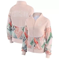 MLB Sand Chicago Cubs Raglan Full-Zip Track Jacket
