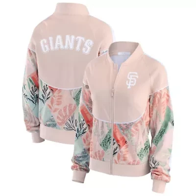 MLB Sand San Francisco Giants Raglan Full-Zip Track Jacket