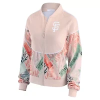 MLB Sand San Francisco Giants Raglan Full-Zip Track Jacket
