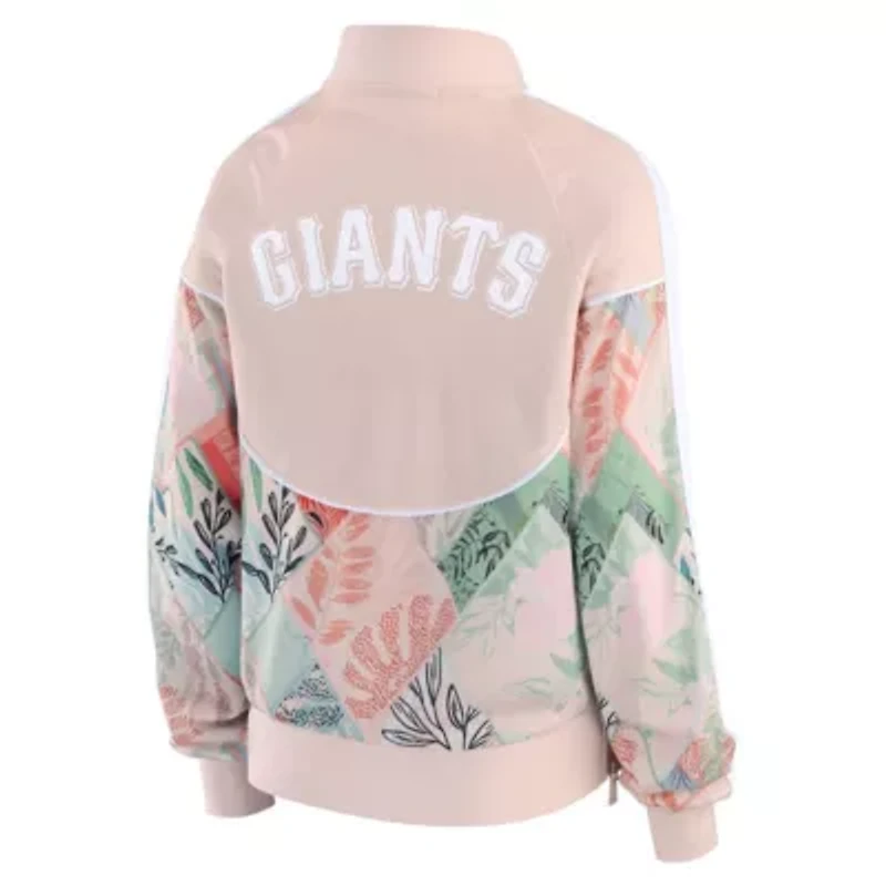 MLB Sand San Francisco Giants Raglan Full-Zip Track Jacket