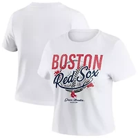 Boston Red Sox MLB Distressed Cropped Baby T-Shirt