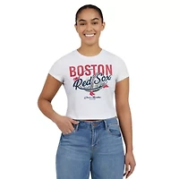 Boston Red Sox MLB Distressed Cropped Baby T-Shirt