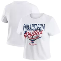 MLB Philadelphia Phillies Distressed Cropped Baby T-Shirt