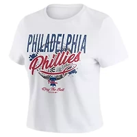 MLB Philadelphia Phillies Distressed Cropped Baby T-Shirt