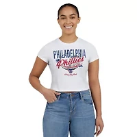 MLB Philadelphia Phillies Distressed Cropped Baby T-Shirt