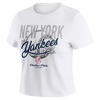 MLB New York Yankees Distressed Cropped Baby T-Shirt
