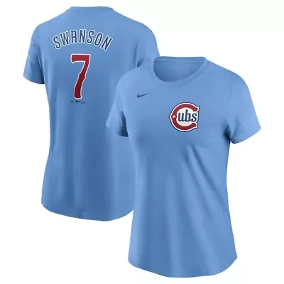 MLB Nike Dansby Swanson Baby Chicago Cubs Fuse Name & Number T-Shirt