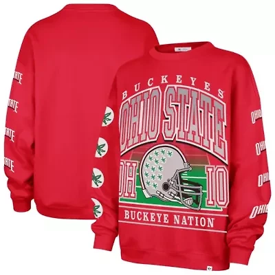 NCAA Ohio State Buckeyes Go Big Oversized Pullover Sweatshirt