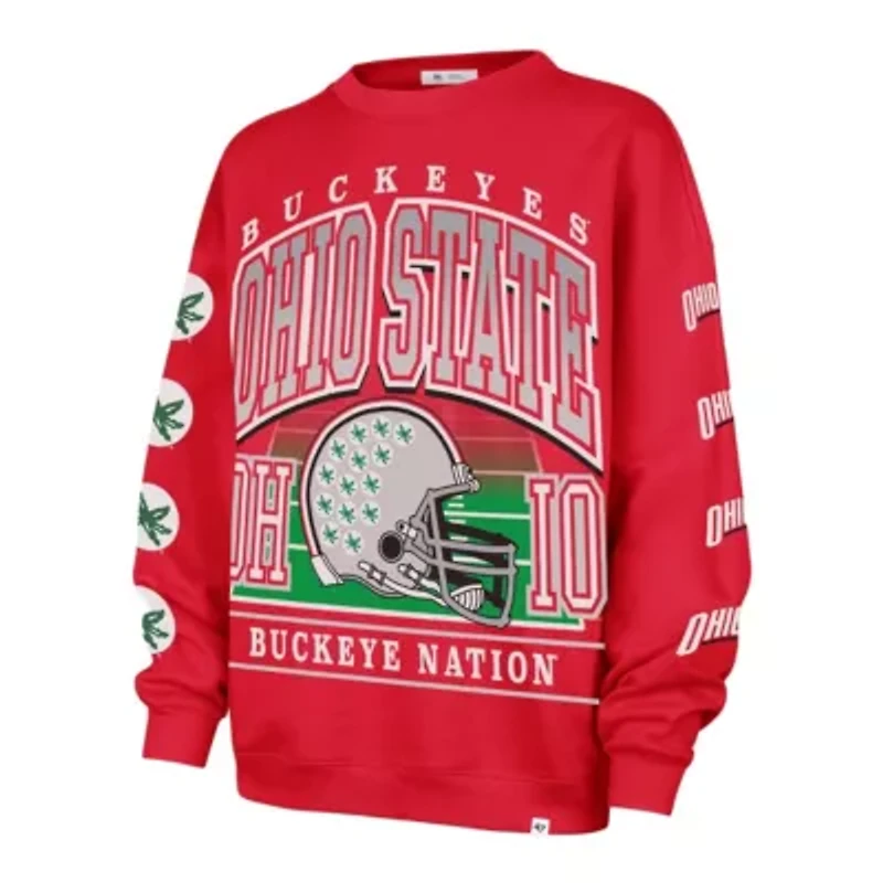 NCAA Ohio State Buckeyes Go Big Oversized Pullover Sweatshirt