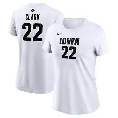 NCAA Nike Caitlin Clark Iowa Hawkeyes Retired Player Name & Number T-Shirt