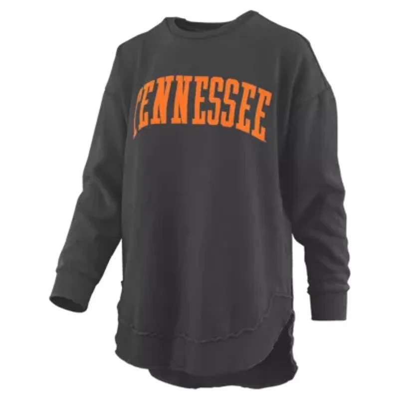 NCAA Tennessee Volunteers Melange Poncho Vintage Fleece Long Sleeve Pullover Sweatshirt