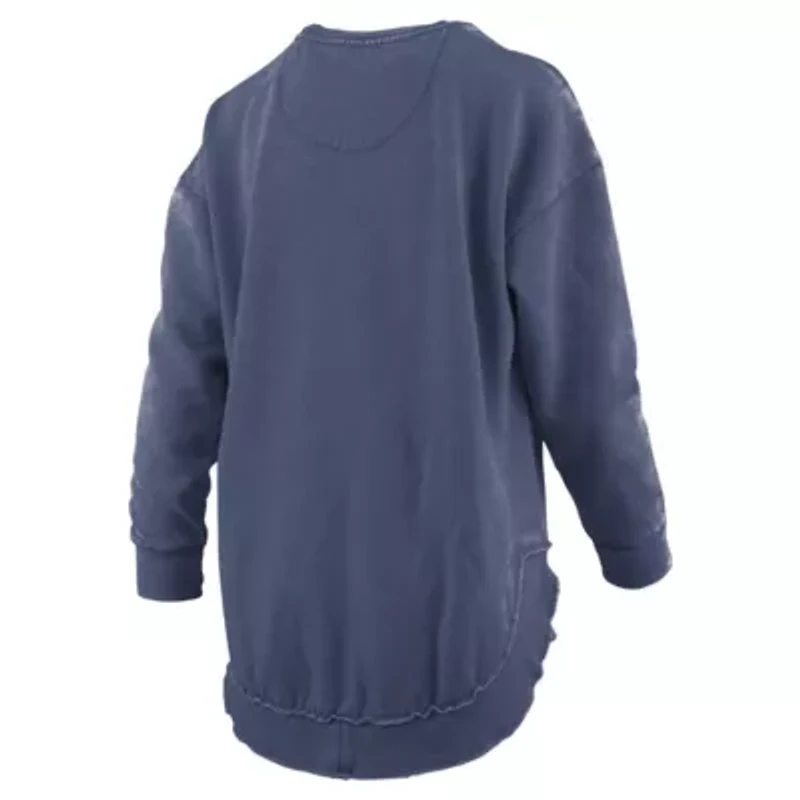 NCAA Arizona Wildcats Melange Poncho Vintage Fleece Long Sleeve Pullover Sweatshirt
