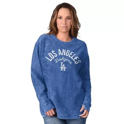 MLB Los Angeles Dodgers Comfy Cord Pullover Sweatshirt