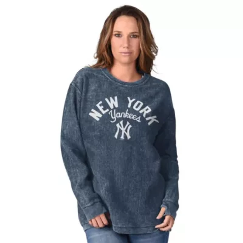 MLB New York Yankees Comfy Cord Pullover Sweatshirt