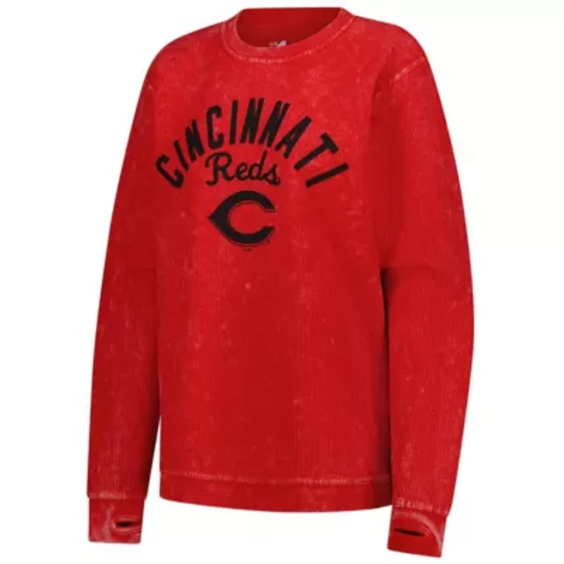 MLB Cincinnati Reds Comfy Cord Pullover Sweatshirt