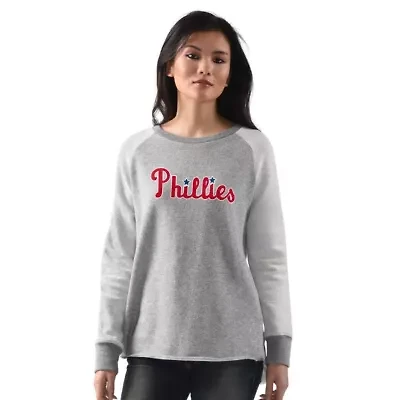 MLB Philadelphia Phillies Gridiron Raglan Pullover Sweatshirt