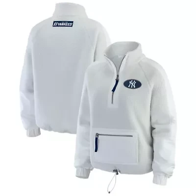 MLB New York Yankees Polar Fleece Quarter-Zip Jacket