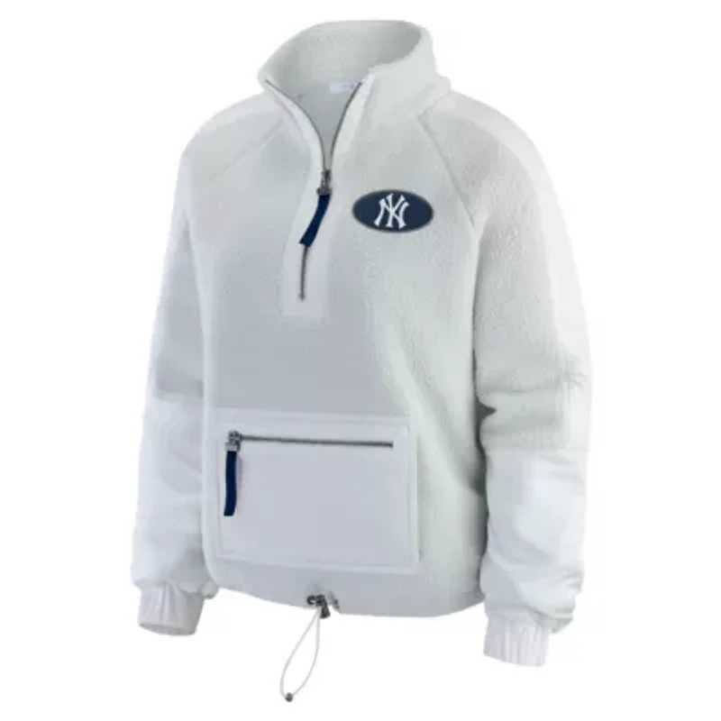MLB New York Yankees Polar Fleece Quarter-Zip Jacket