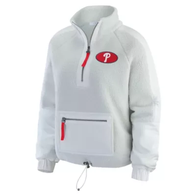 MLB Philadelphia Phillies Polar Fleece Quarter-Zip Jacket