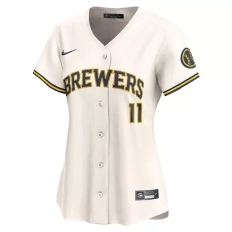 MLB Nike Jackson Chourio Milwaukee Brewers Home Limited Player Jersey