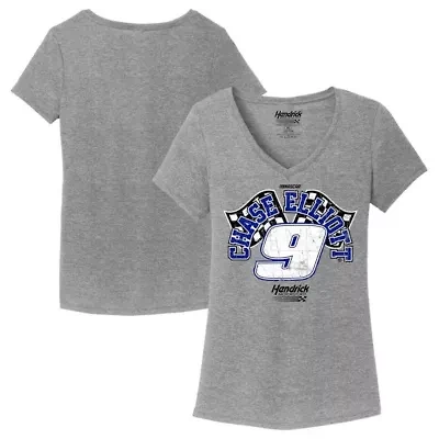 NASCAR Chase Elliott Name & Number V-Neck T-Shirt