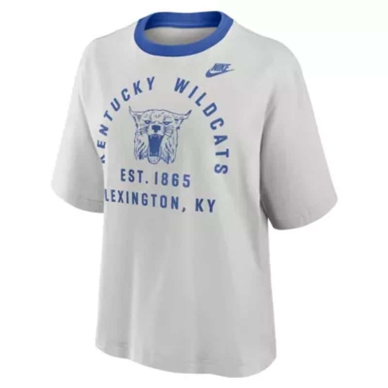 NCAA Nike Kentucky Wildcats Legacy Arch Script Boxy T-Shirt
