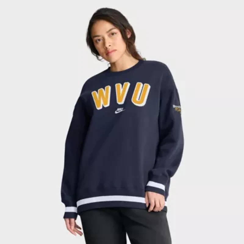 NCAA Nike West Virginia Mountaineers Oversized Legacy Phoenix Sweatshirt