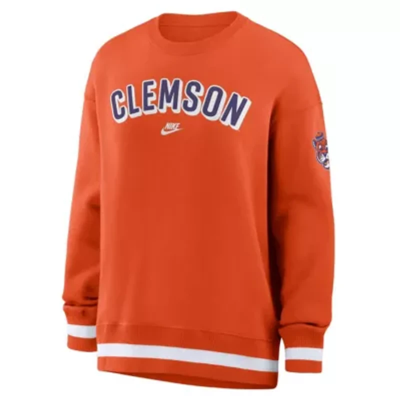 NCAA Nike Clemson Tigers Oversized Legacy Phoenix Sweatshirt