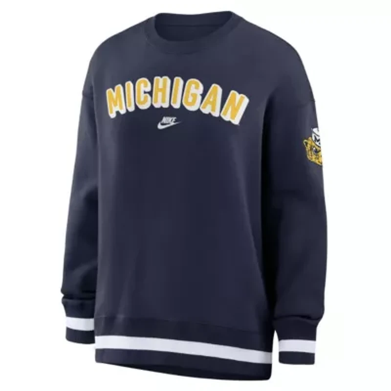 NCAA Nike Michigan Wolverines Oversized Legacy Phoenix Sweatshirt