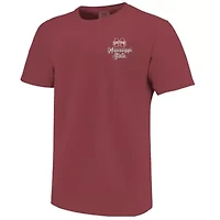 NCAA Mississippi State Bulldogs Campus Scene Drawing Script T-Shirt