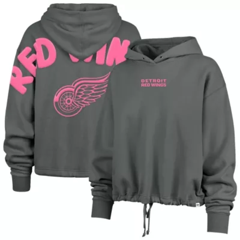 NHL Detroit Wings Bright Side Venice Cropped Pullover Hoodie