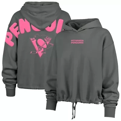 NHL Pittsburgh Penguins Bright Side Venice Cropped Pullover Hoodie