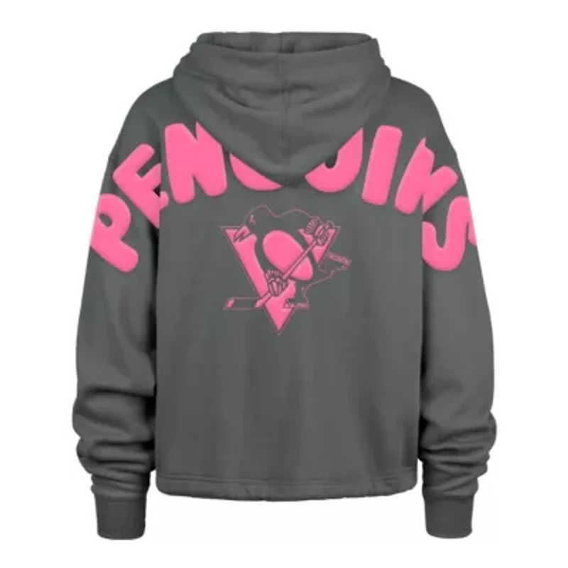 NHL Pittsburgh Penguins Bright Side Venice Cropped Pullover Hoodie