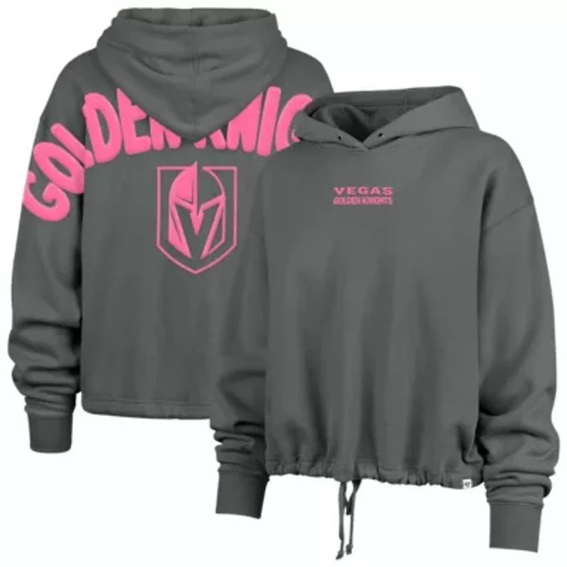 NHL Vegas Golden Knights Bright Side Venice Cropped Pullover Hoodie