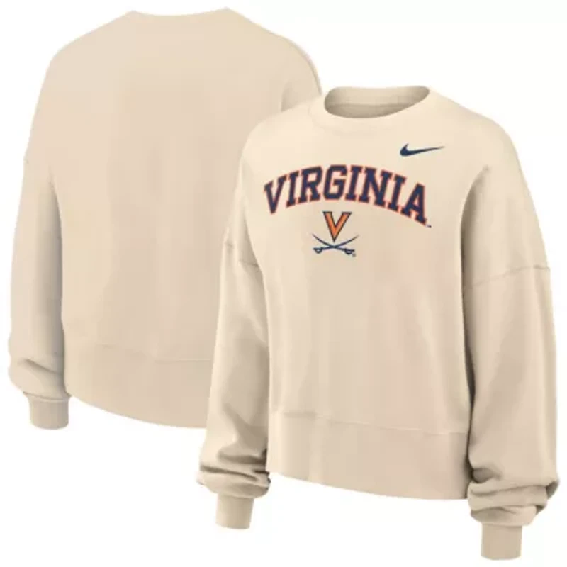 NCAA Nike Virginia Cavaliers Phoenix Fleece Oversized Cropped Sweatshirt