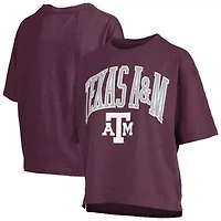 NCAA Texas A&M Aggies Nelson Arch Over Logo Waist Length Oversized Slub T-Shirt