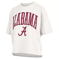 Alabama Crimson Tide NCAA Nelson Arch Over Logo Waist Length Oversized Slub T-Shirt