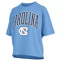 NCAA Carolina North Tar Heels Nelson Arch Over Logo Waist Length Oversized Slub T-Shirt