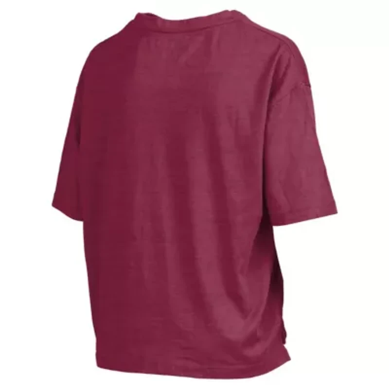 NCAA South Carolina Gamecocks Nelson Arch Over Logo Waist Length Oversized Slub T-Shirt